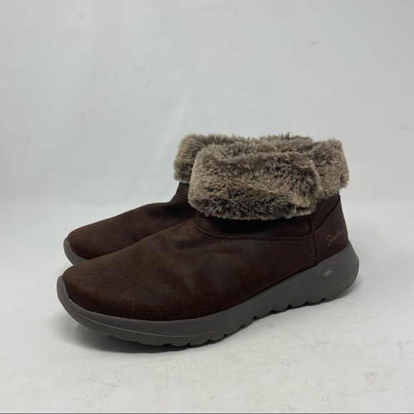 Skechers Women’s On The Go Joy Savvy Brown Boot Size 10 - Picture 1 of 8